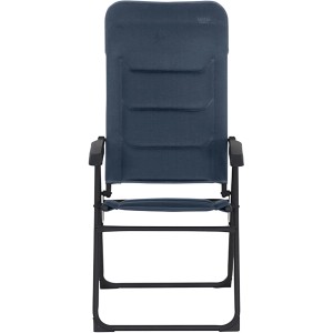 Siena Garden Campingsessel Premium, dunkelblau, mit verstellbarer Rückenlehne und AirMesh-Bezug.