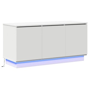 vidaXL TV-Schrank mit LED Weiß 100 x 38 x 49 cm Holzwerkstoff 869666