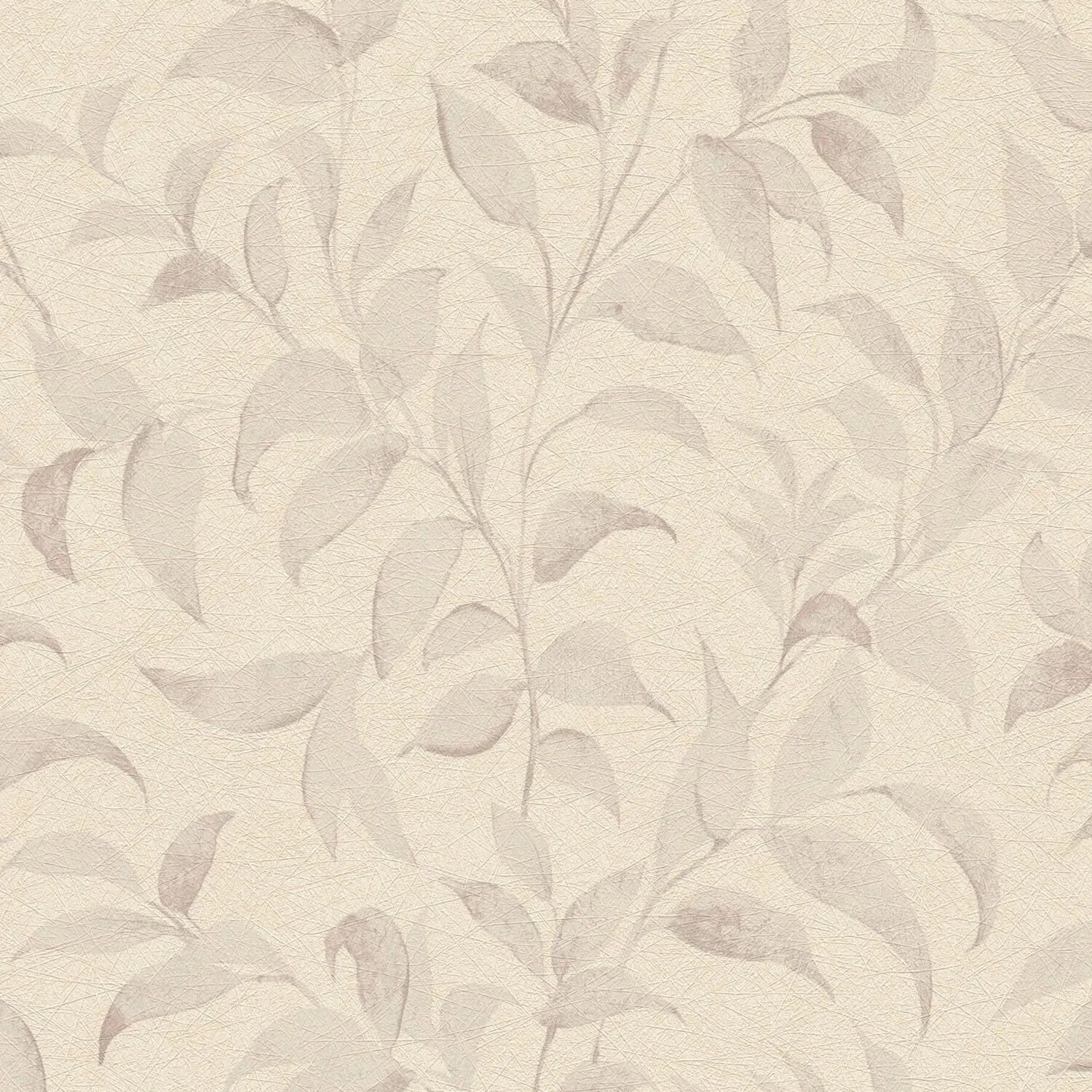 PROFHOME 389625-GU Landhaus Tapete Floral Schimmernd Grau Silber-Grau 0,53 m x 10,05 m 5,33 m2