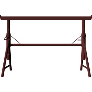 Schake Putzergerüstbock Combi N, braun, höhenverstellbarer Arbeitsbock für Bauarbeiten.