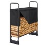 osoltus Kaminholzregal Brennholzregal  132 x 117 cm mit Abdeckung