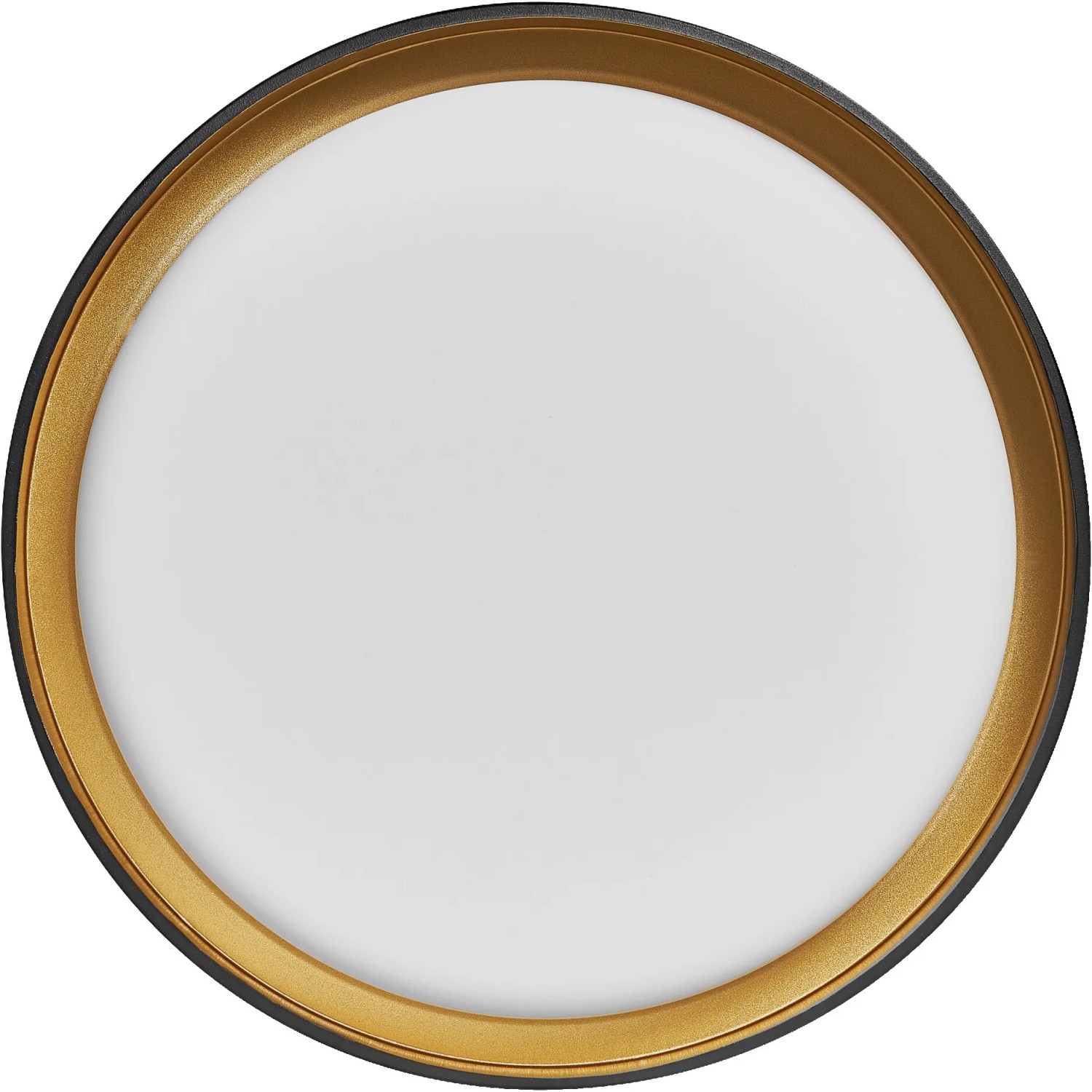 Ledvance Smart+ WiFi Deckenleuchte Orbis Kurt, schwarz-gold, Ø 45cm. Smarte Lampe für Wohnräume.