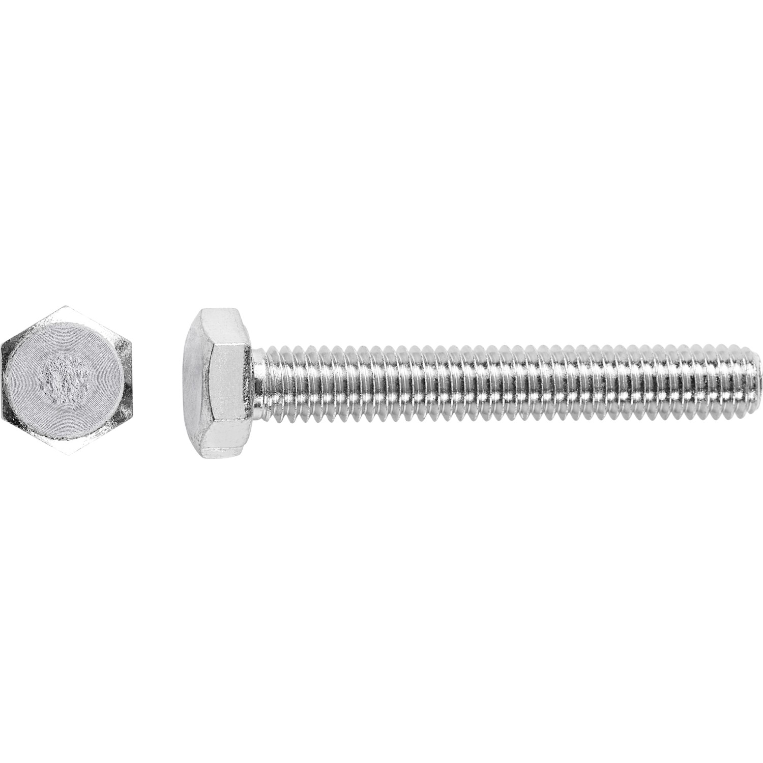 LUX Maschinenschraube M10 x 40 mm Verzinkt Vollgewinde 50 Stück