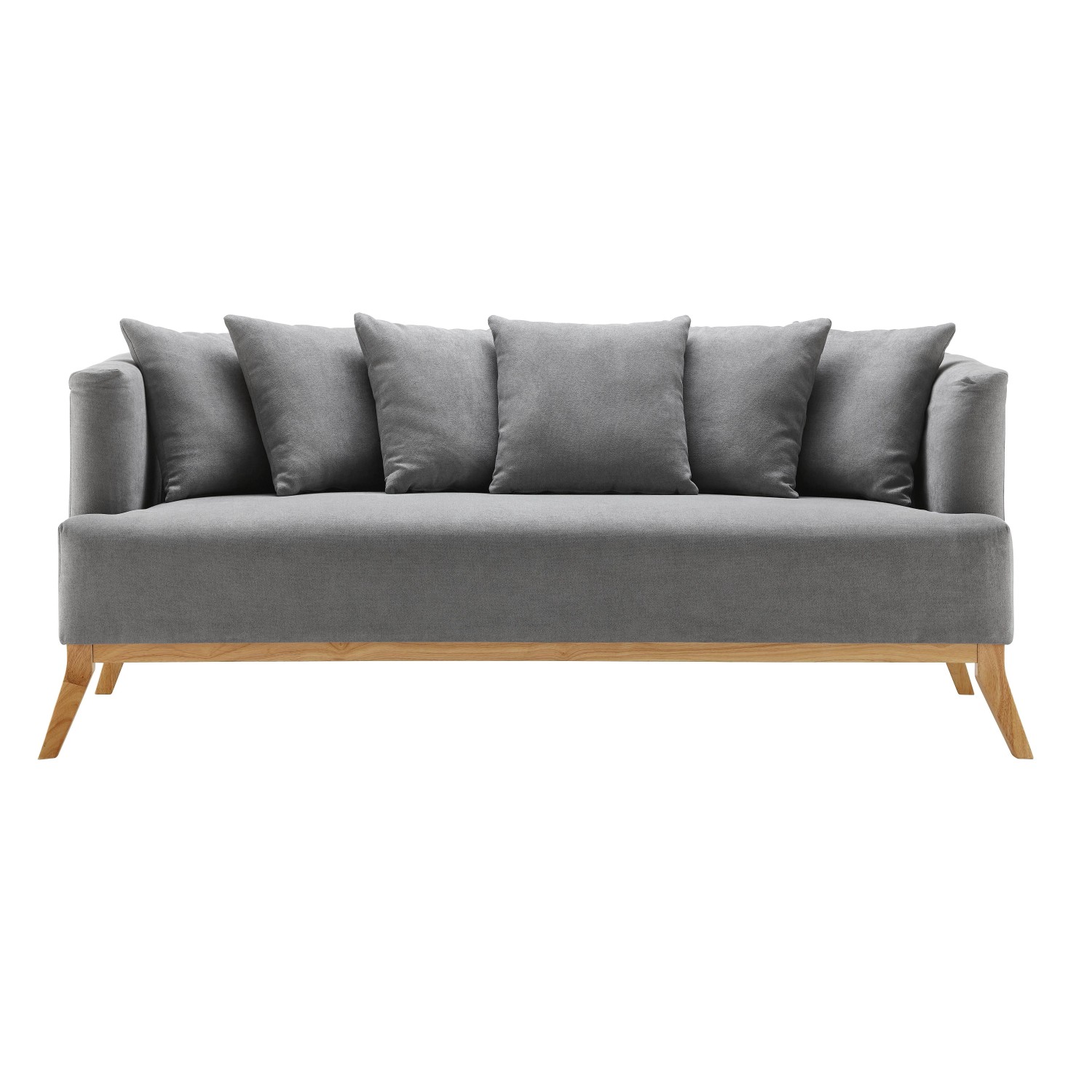 Bessagi Home Bigsofa Mina Grau Velours