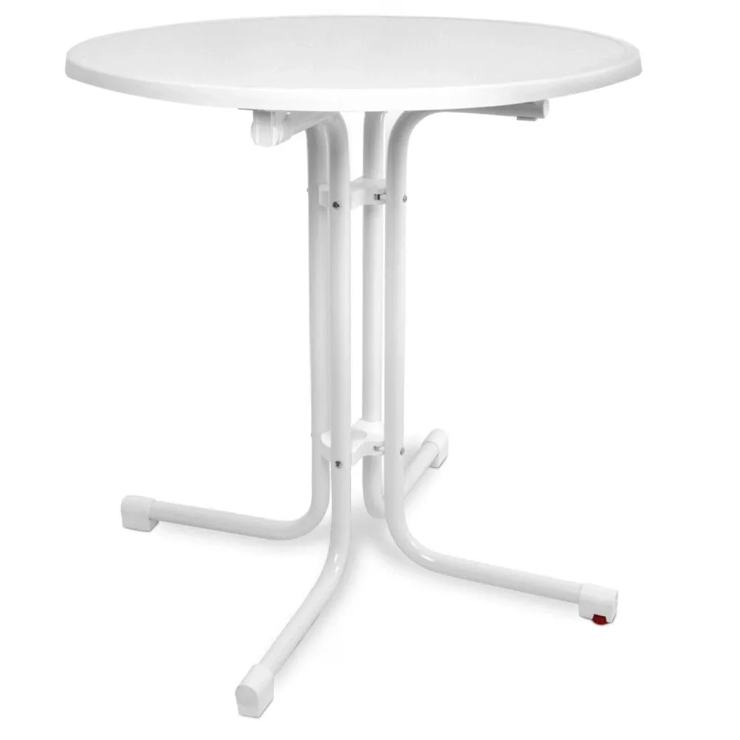 Beautissu Bistroni Bistrotisch ø80xH70cm Weiß