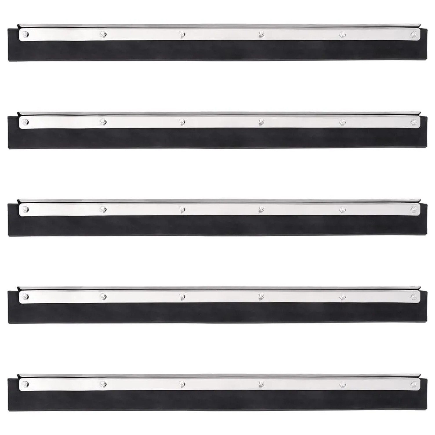 vidaXL Bodenabzieher 5 Stk 45,5x2x5 cm Stahl und Gummi 4008377