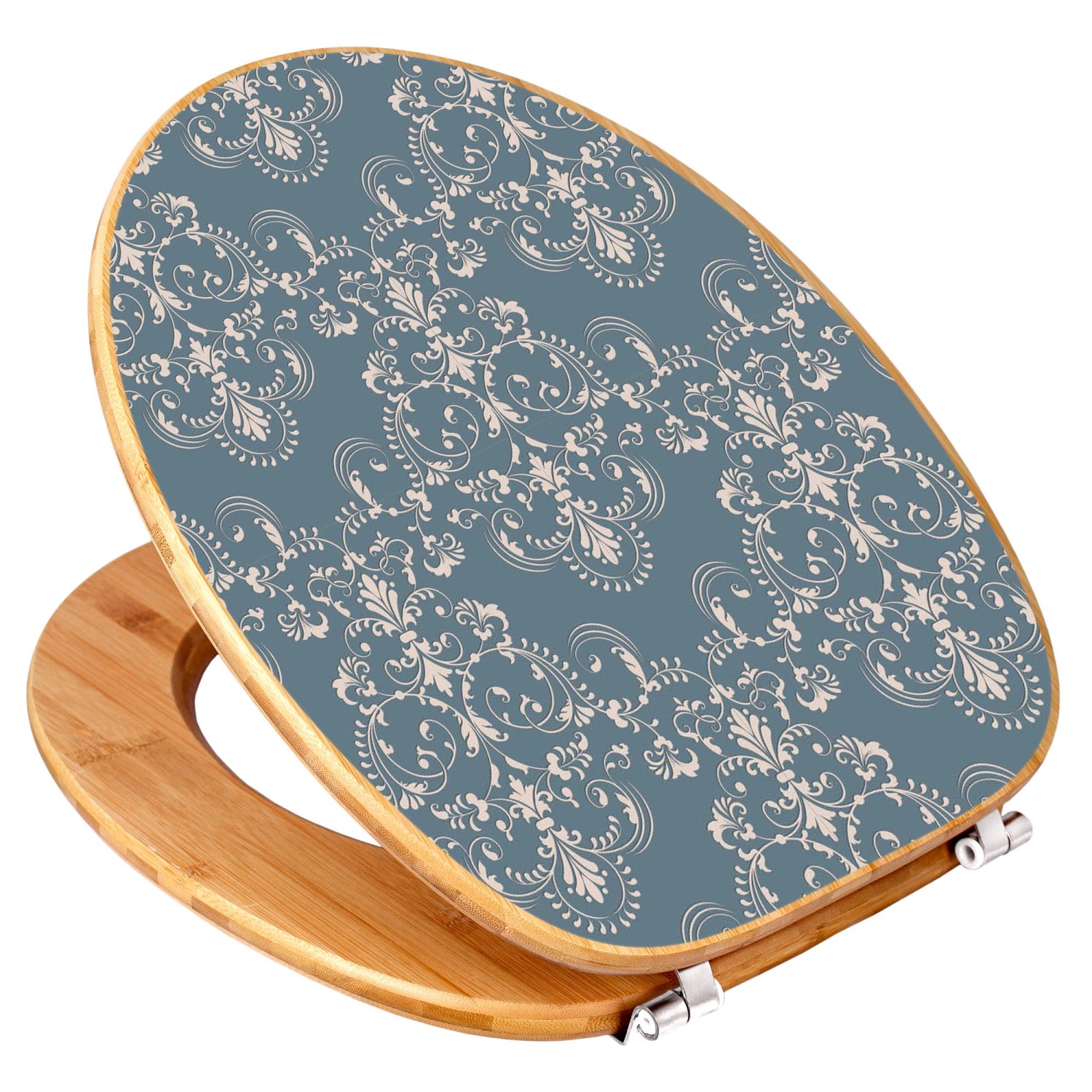 Banjado Design WC Sitz Bambus Toilettendeckel Toilettensitz Bambus Holz