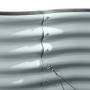 Detailansicht: Westmann Metall Hochbeet Grow Faster in Anthrazit, Wellblechstruktur.