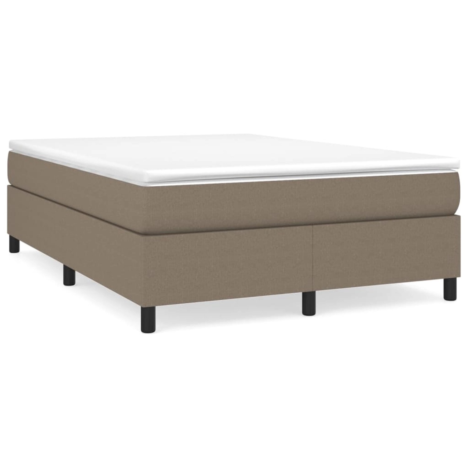 vidaXL Boxspringbett Taupe 140x190 cm Stoff1347677 günstig online kaufen