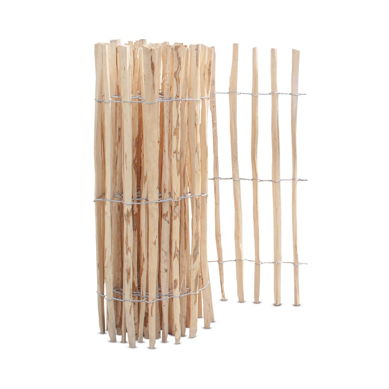 Stiltreu Staketenzaun Haselnuss 500 cm x 80 cm Lattenabstand 3-5 cm günstig online kaufen