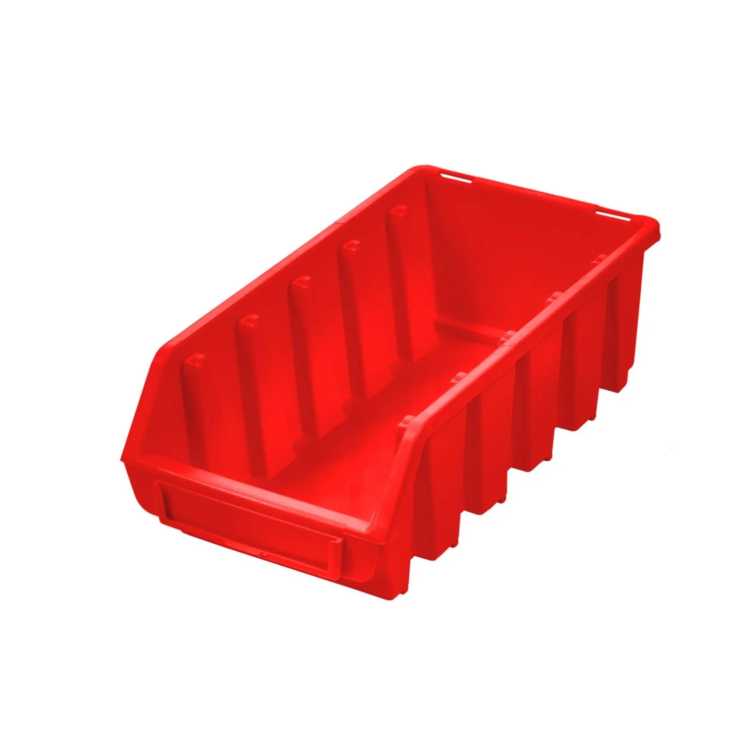 PROREGAL Sichtlagerbox 2L HxBxT 7,5x11,6x21,2cm Polypropylen Rot