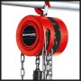 Einhell Kettenflaschenzug TC-CH 1000, rotes Metallgehäuse mit Kette und Haken.