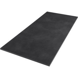 Tischplatte Midnight Stucco in Betonoptik Dunkel, 200x90x2,5 cm, für Möbelbau & Regale.