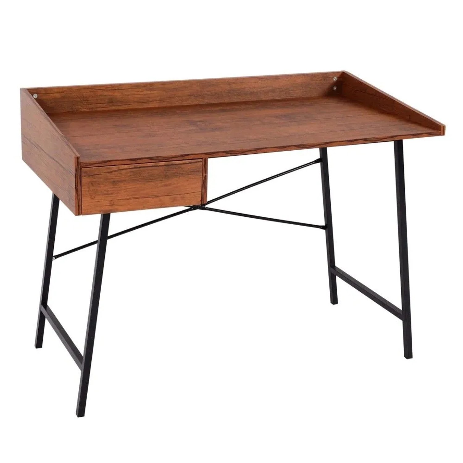 MCW Schreibtisch J97 3D-Struktur Braun
