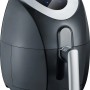 Severin Heißluft-Fritteuse FR 2430 in Schwarz/Edelstahl mit digitalem Display.