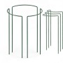 TTL GARDEN Strauchstütze 70x40cm 3er Set Pflanzenhalter für Stauden Sträucher Rosen Rankhilfe aus Metall