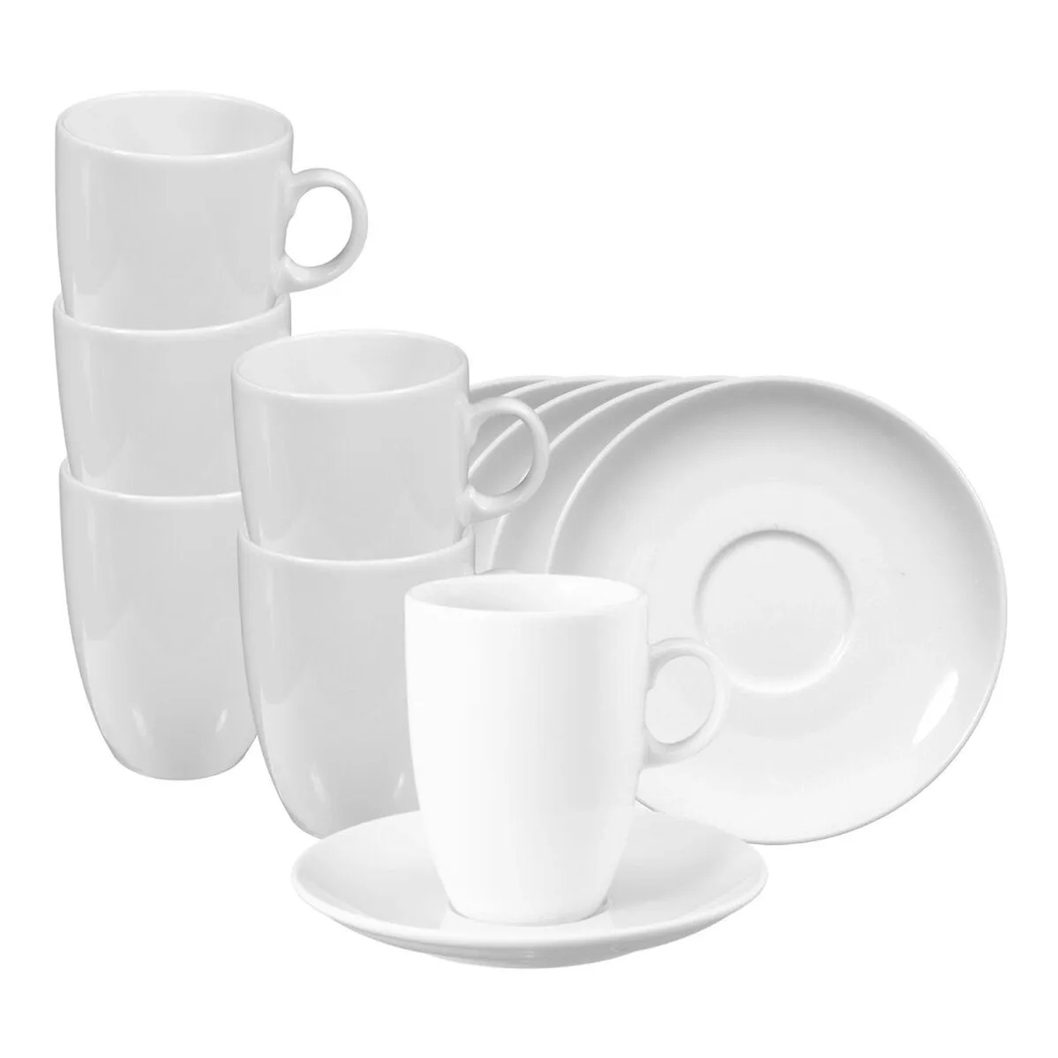 Seltmann Weiden Vip Milchkaffeetasse mit Untertasse 360 ml 6er Set