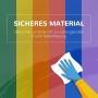 Reinigung des bunten HOMCOM Bausteinset aus Kunstleder. Pflegeleichtes Spielzeug für Kinder.