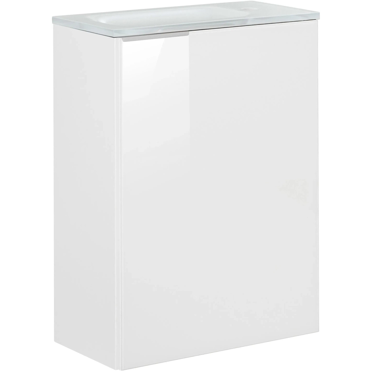 Fackelmann Waschbeckenunterschrank SBC, weiß, 44 cm breit. Badmöbel mit Stauraum.