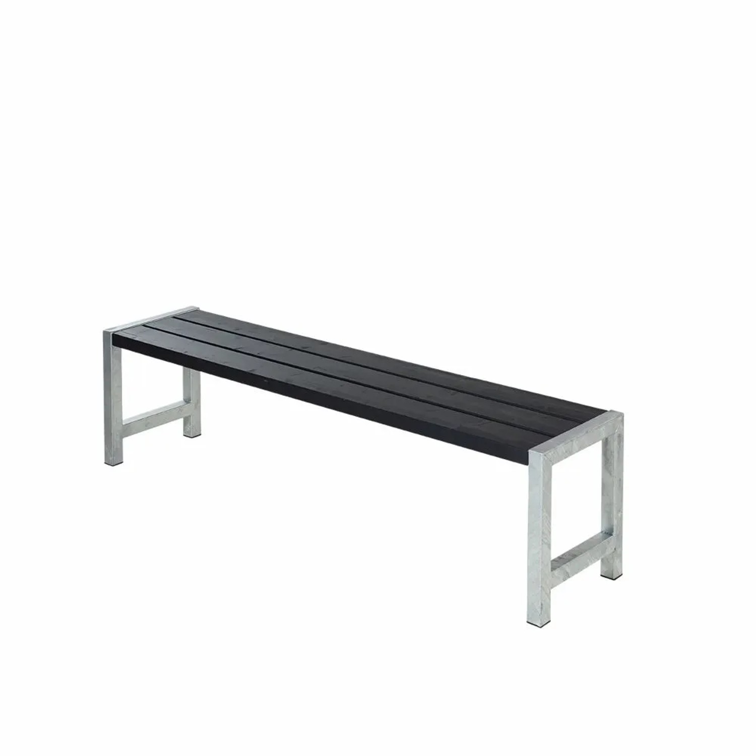 PLUS Gartenbank 176 cm Schwarz