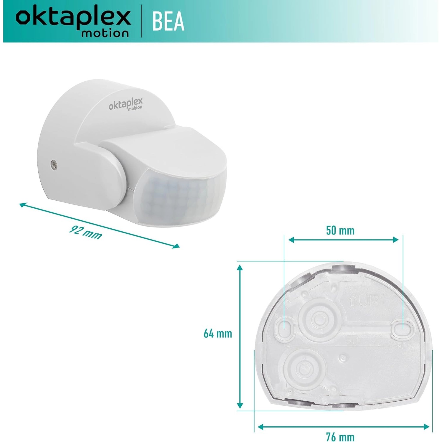 Oktaplex Bewegungsmelder Außen IP65 180° Schwenkbar 12m Weiß Kaufen Bei OBI