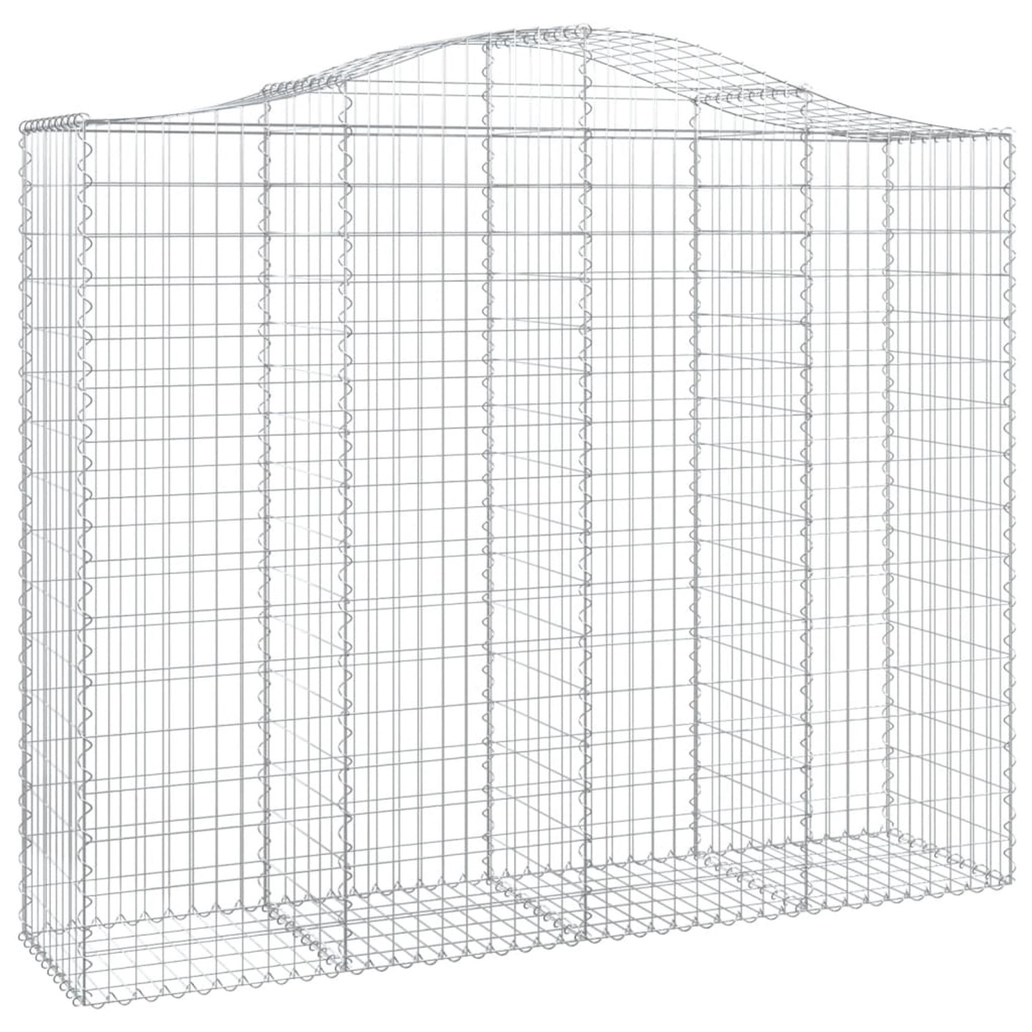 vidaXL Gabionen mit Hochbogen 13Stk 200x50x160/180cm Eisen 1554806