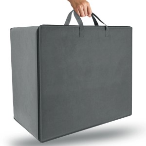 Beautissu VS95 Tragetasche für Visco Klappmatratze 201x120x14cm Grau