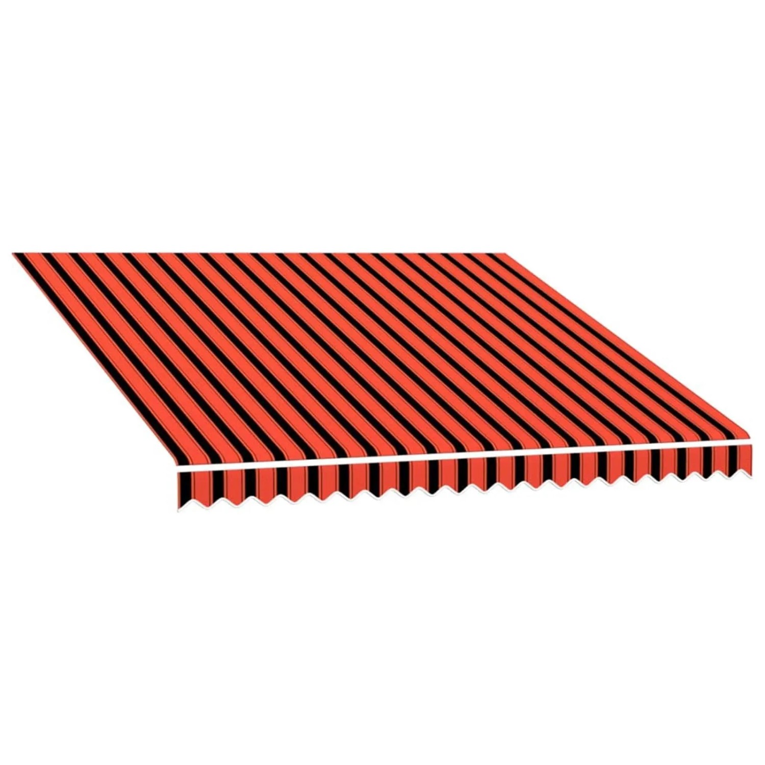 vidaXL Markisenersatzstoff Orange und Braun 300 x 250 cm Polyester 3444237