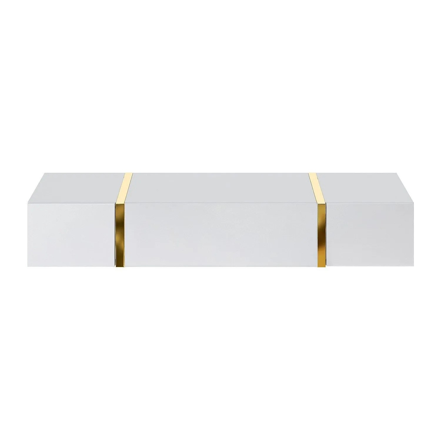 Vente-unique Konsolentisch Marzialo Weiß  Goldfarben 120 cm