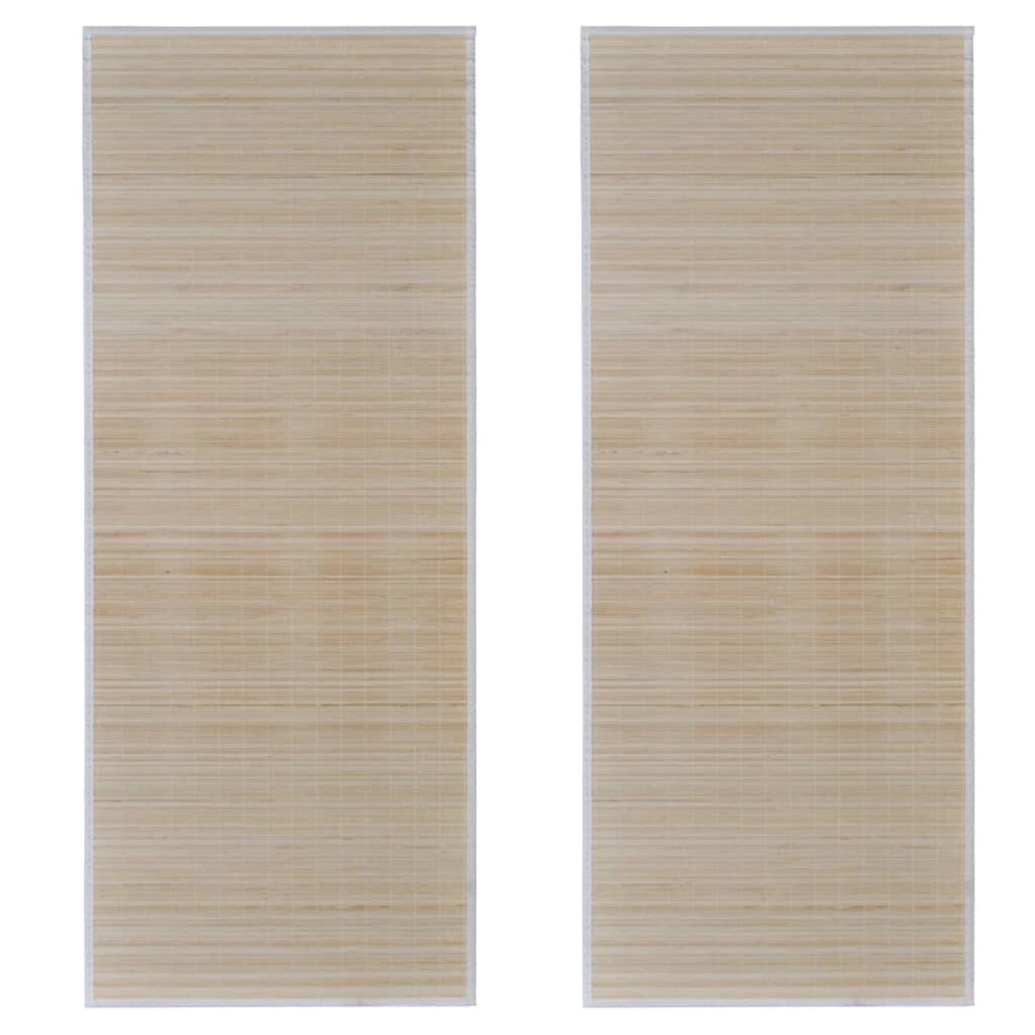 vidaXL Läufer 2 Stk Bambus Rechteckig 120x180 Cm 613852