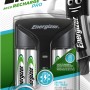 Energizer Akku-Ladegerät Pro mit 4 AA 2000 mAh Akkus im Lieferumfang.