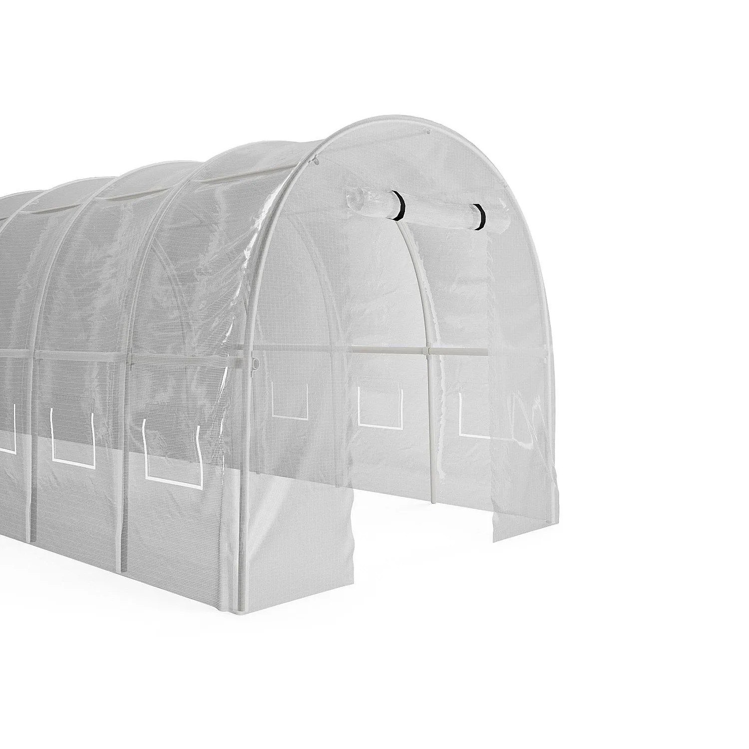 Vente-unique Foliengewächshaus Ipomea Weiß 300 cm