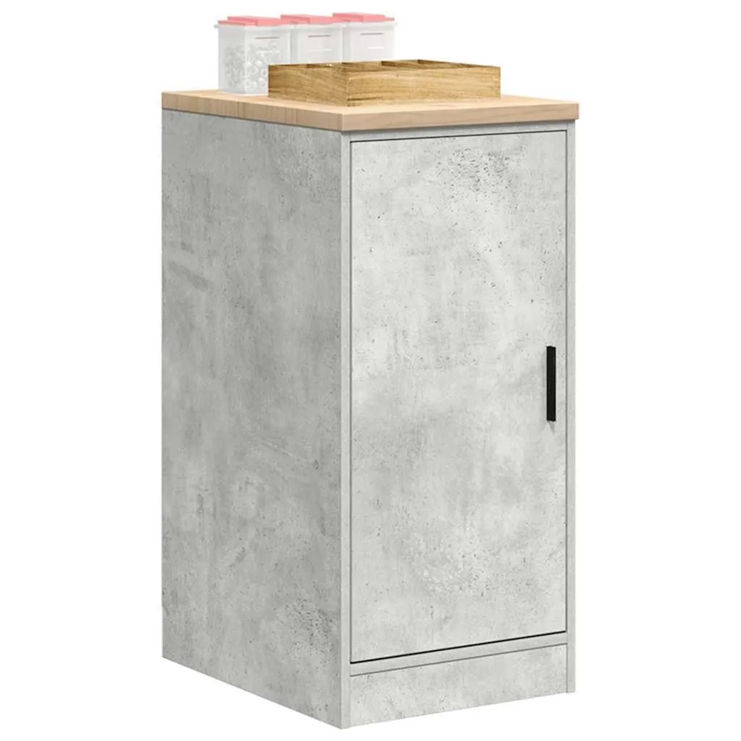 vidaXL Garagen-Aufbewahrungsschrank Betongrau Massivholz Kiefer 860565_4