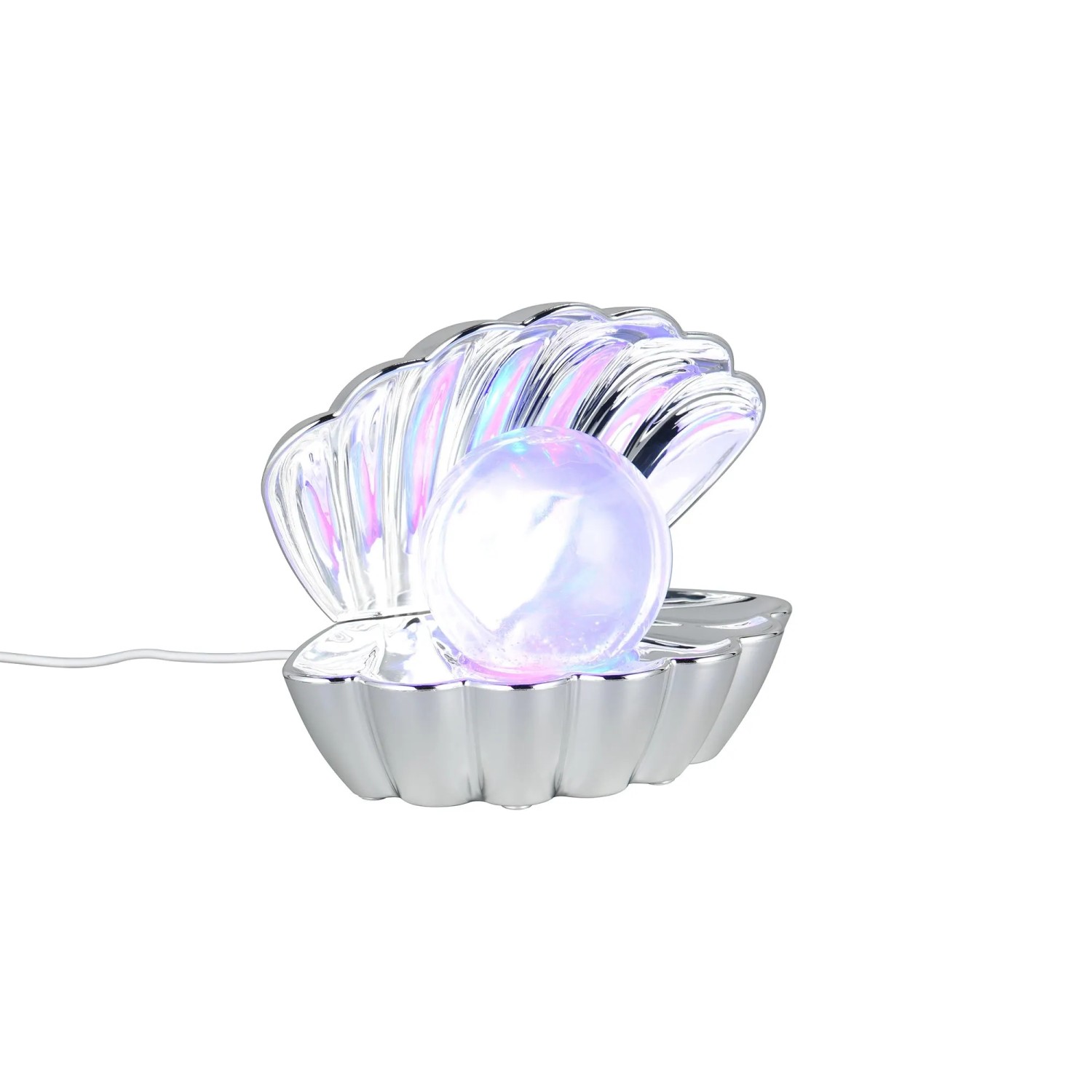 Reality LED Tischleuchte Shelly in Muschelform mit RGB Farbwechsel.