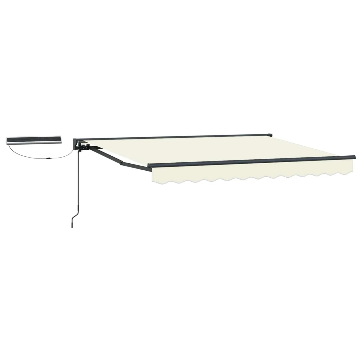 vidaXL Elektrische Ausziehbare Markise Creme 2,5 x 2 m 3421922