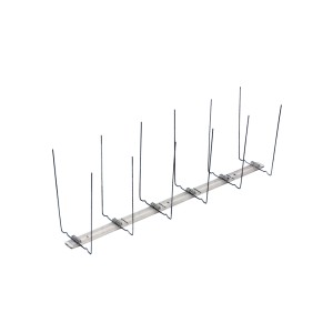 Taubenschutz 2-reihig, 333 mm, zur Montage an Dachrinnen und Gesimsen.