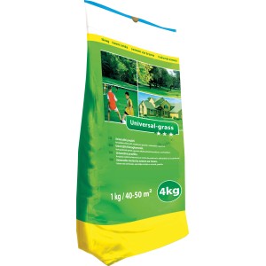 Sack Universal-Rasensamen, 4 kg, für ca. 160 m² Fläche. Ideal für Neuanlage und Nachsaat.