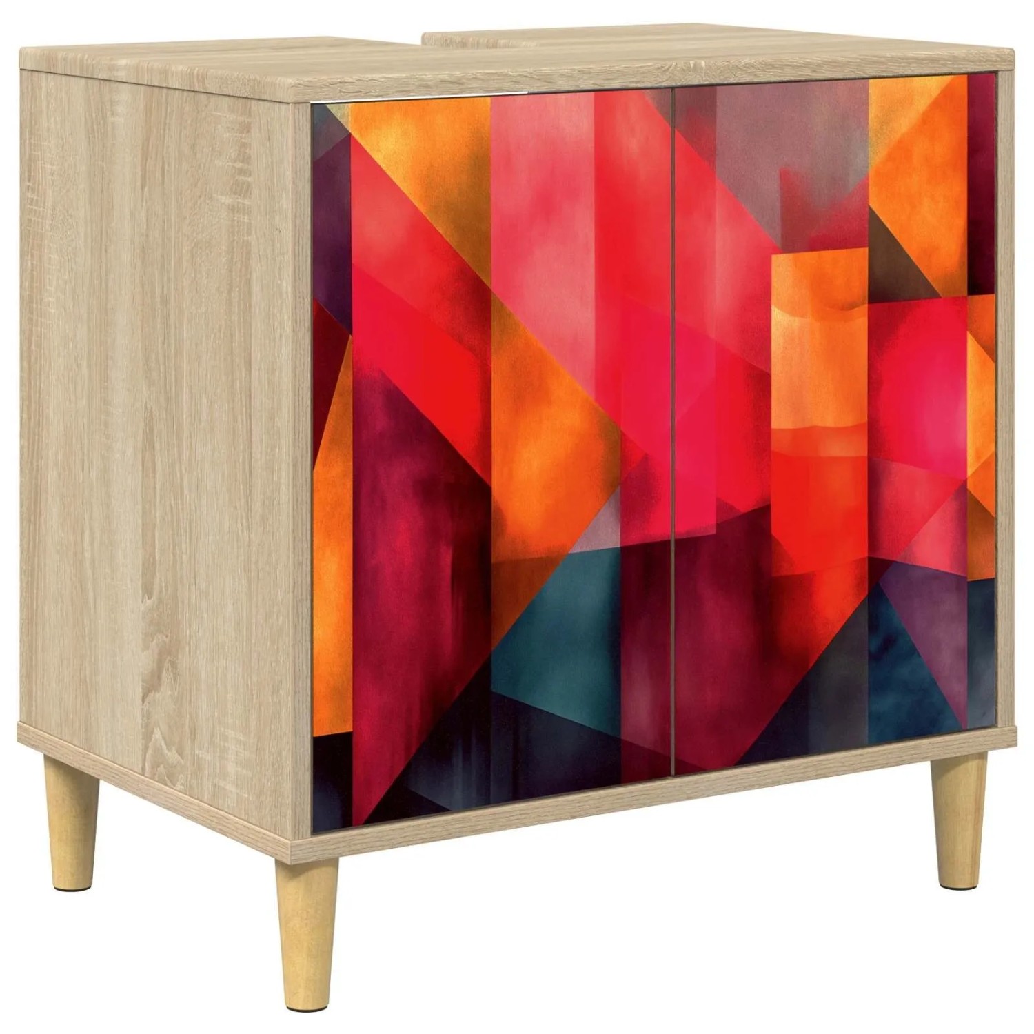 vidaXL Badezimmerschrank HEESCH Sonoma 60 x 40 x 60 cm Holzwerkstoff 8007398