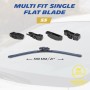 Michelin Scheibenwischer Multi Fit 53 cm mit Adaptern für PKW, für klare Sicht.