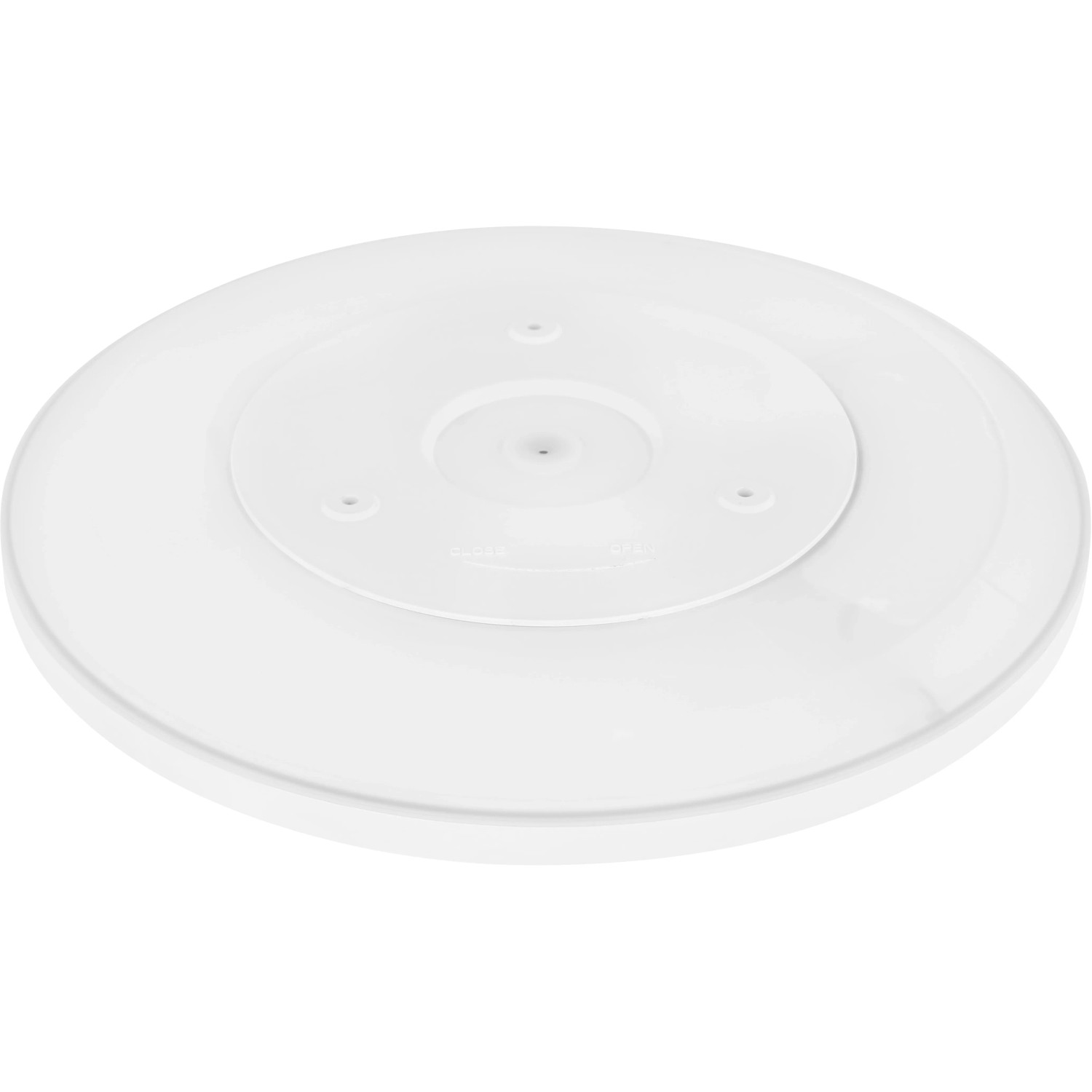 Weiße, runde Globo LED Deckenleuchte Sapana, Ø 29,4 cm, für Bad und andere Räume.