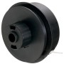 Schwarze LUX Ersatzspule T 400 Doppelfaden für Rasentrimmer, 2,5 mm x 10 m.