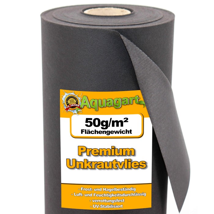 30m² Gartenvlies Unkrautvlies Unkrautfolie Mulchvlies 150g M2 Weiss 2m Breit