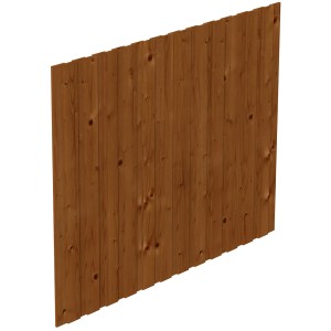 Skan Holz Seitenwand Deckelschalung, 230x180 cm, Fichte Nussbaum, für Carport Zubehör.
