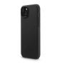 Schwarze Hama MagCase Handyhülle für Apple iPhone 15 mit matter Oberfläche, Kameraausschnitt und bedeckten Tasten.