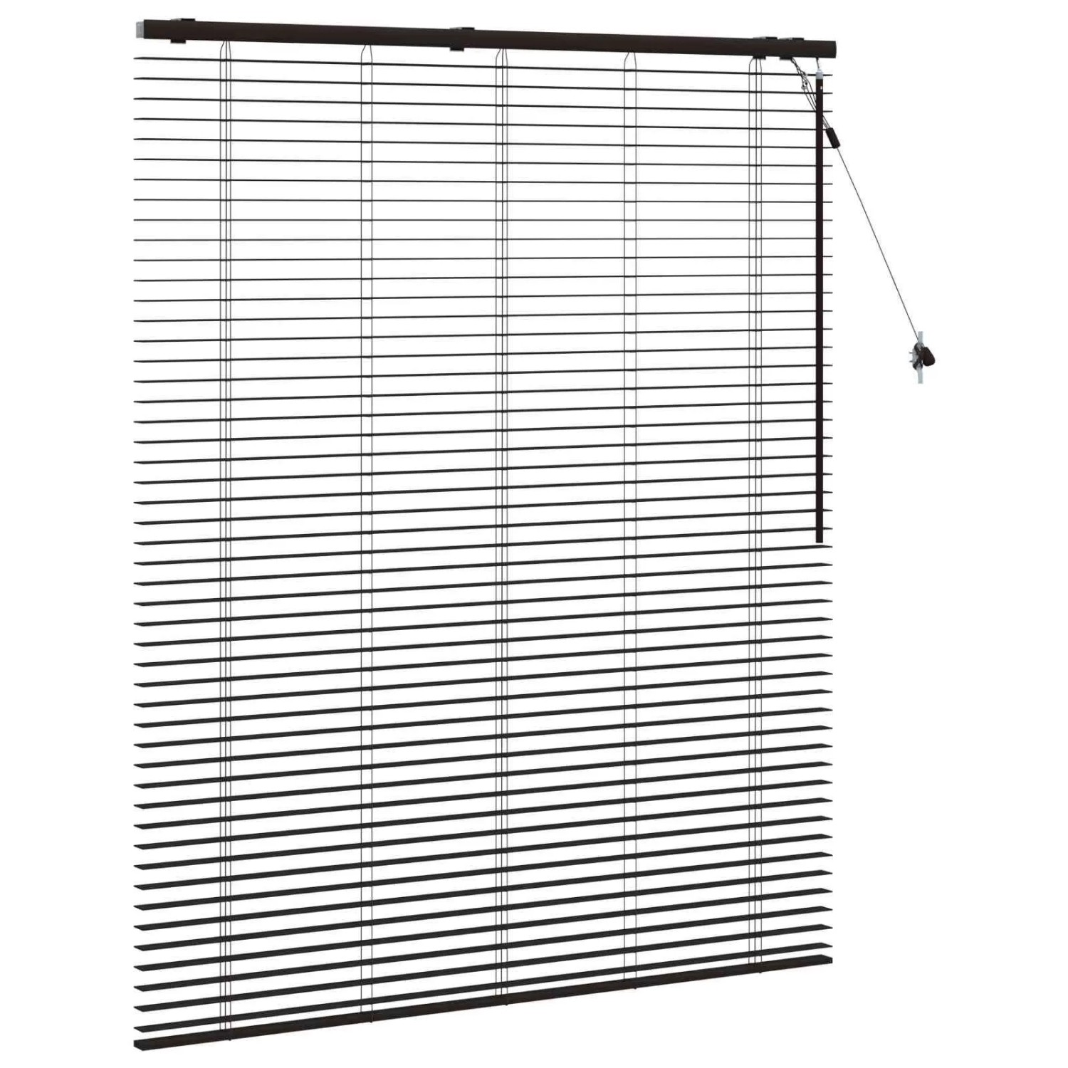 vidaXL Venezianische Jalousie Dunkelbraun 135 x 160 cm 35 mm 42015573