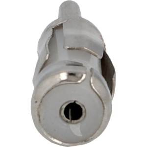 Cartrend Antennenadapter 50 auf 150 Ohm Chrom für Autoradios, Detailansicht.