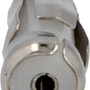 Cartrend Antennenadapter 50 auf 150 Ohm Chrom für Autoradios, Detailansicht.