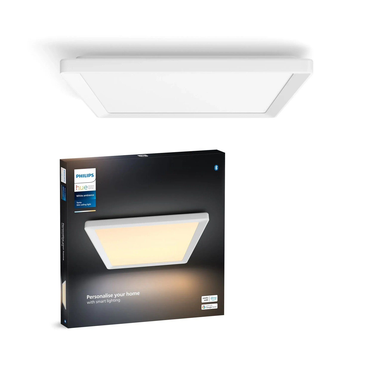Philips Hue LED-Panel Tento White Ambiance M Weiß 39,5 cm x 39,5 cm