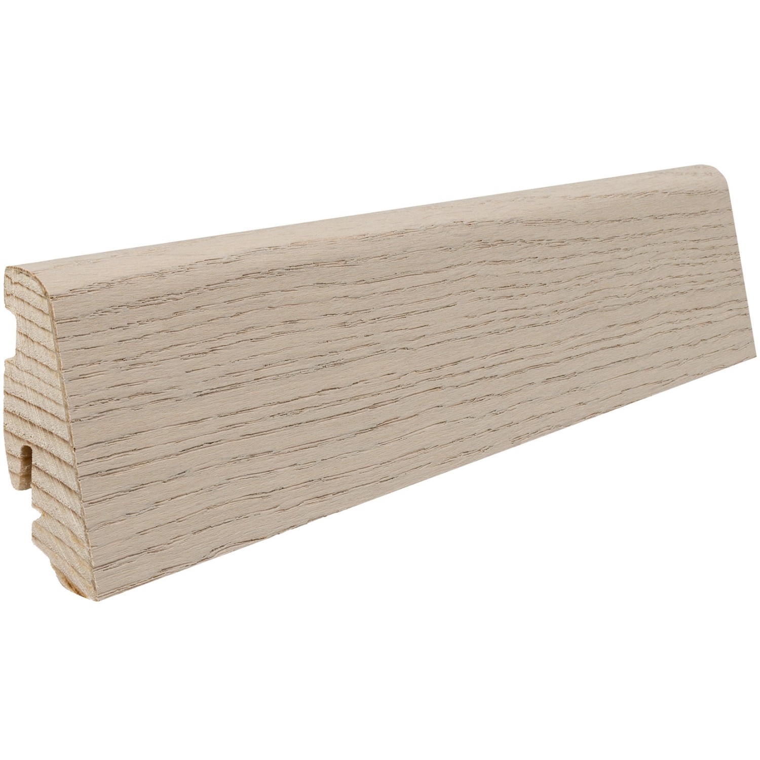 Sockelleiste Eiche Sandgrau 58 mm x 19 mm x  Länge 2200 mm