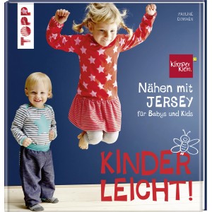 Buchcover: Nähen mit Jersey – kinderleicht! Kinderkleidung nähen, mit Schnittmustern für Babys und Kinder.